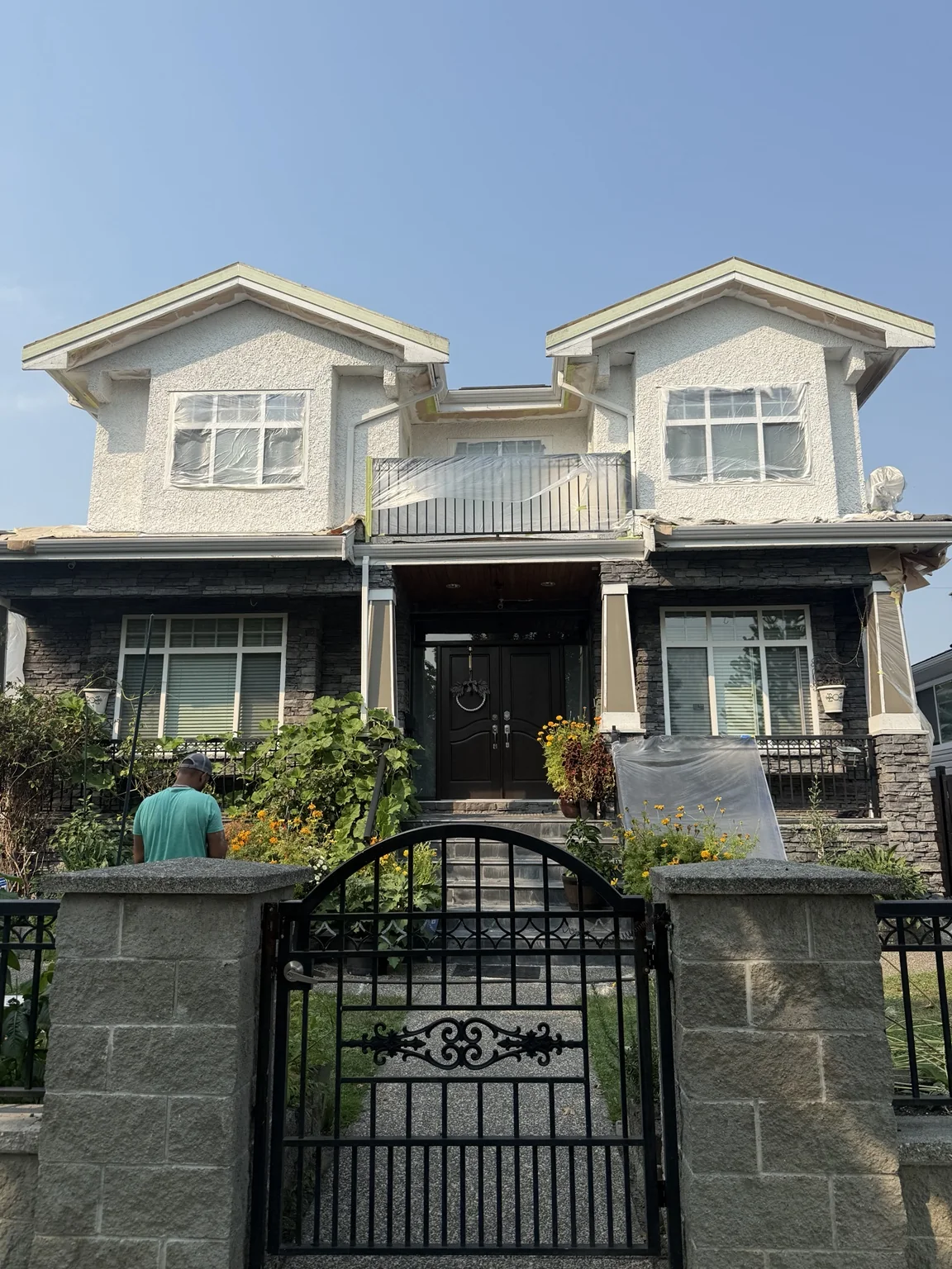 Exterior painting project detail