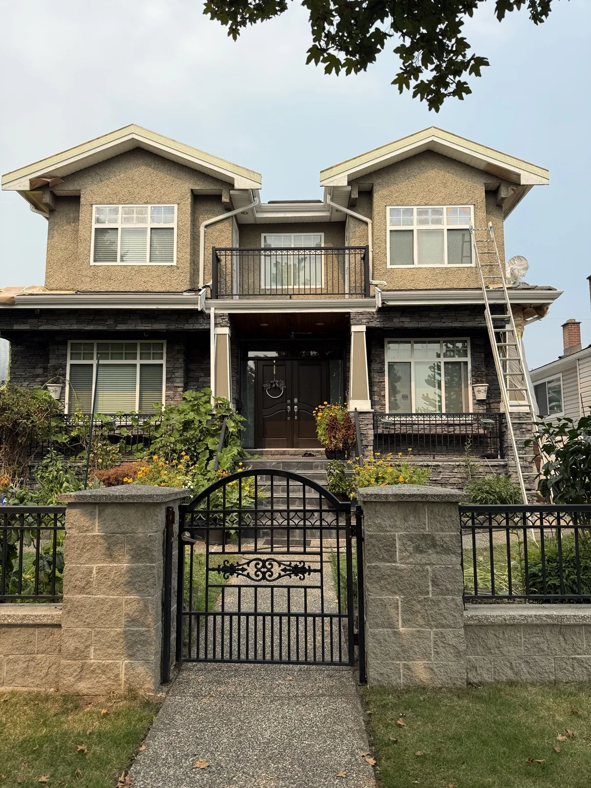 Residential exterior painting project