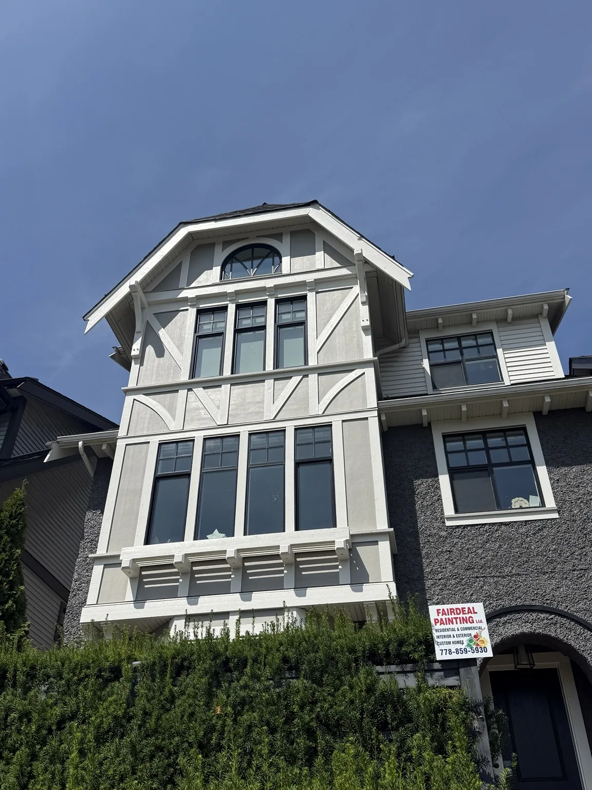 Completed exterior painting project