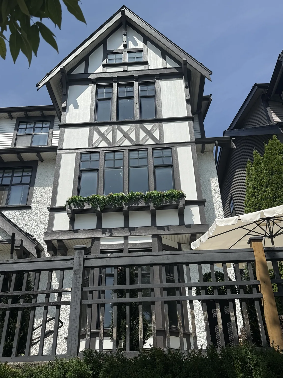 Completed dark and white exterior project