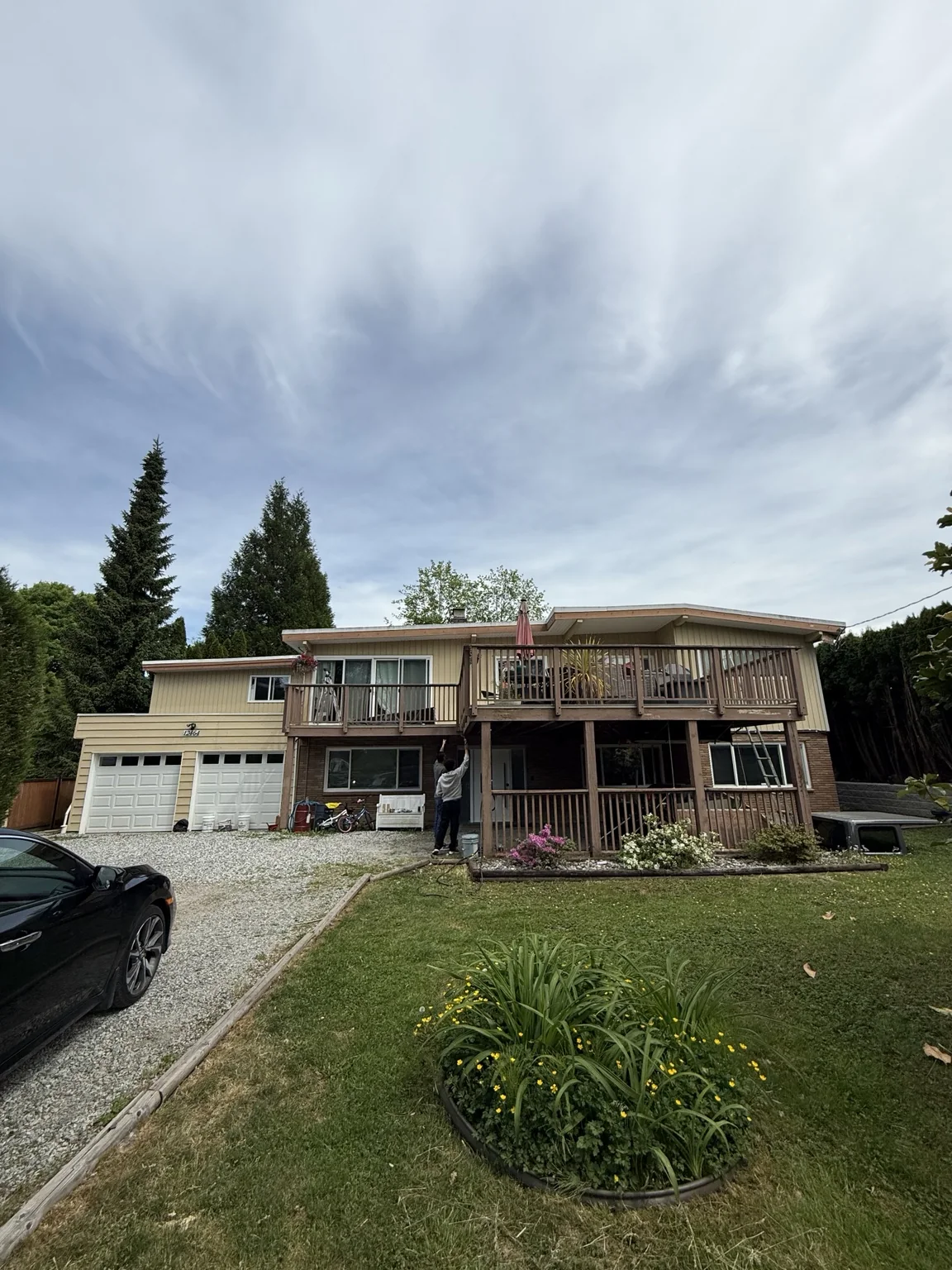Before exterior painting
